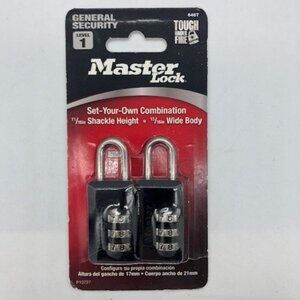 Master Lock 646T Set-Your-Own Combination Padlocks (2-Pack) – NEW